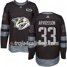 Nashville Predators tröja Viktor Arvidsson 33 1917-2017 100th Anniversary Adidas Svart Authentic - NHL Tröjor Herr